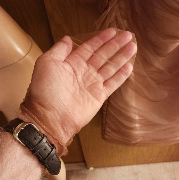 FASHION NOVA RUCHED AND READY BANDAGE MIDI DRESS, SIZE L - Picture 4 of 5